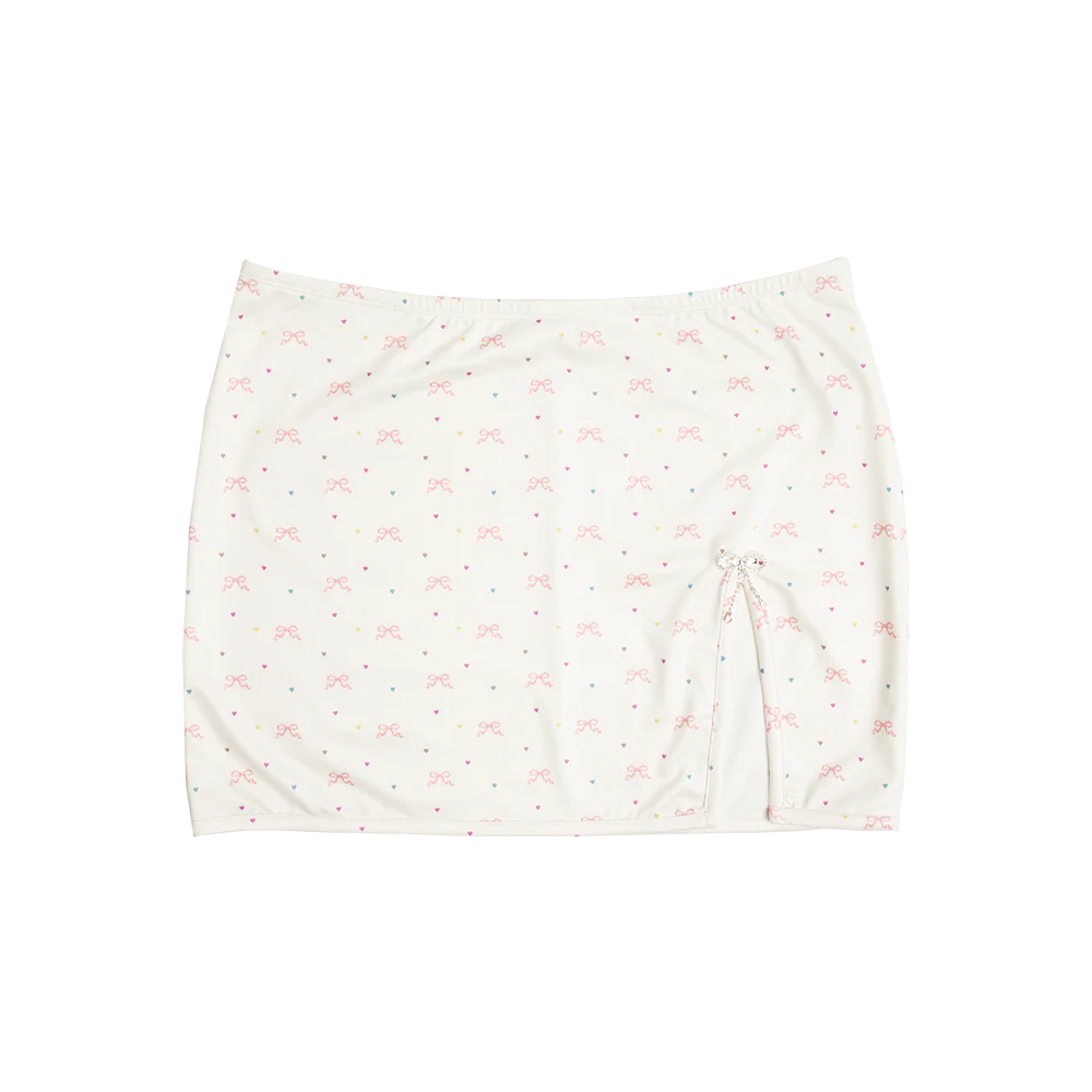 Mini Skirt In Bow Print